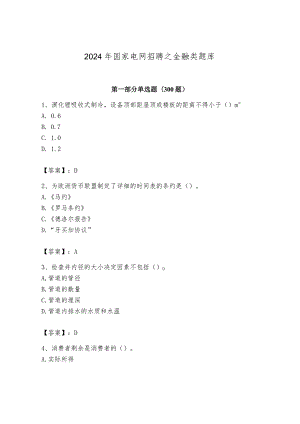 2024年国家电网招聘之金融类题库及完整答案（全国通用）.docx