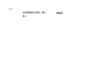 古代经典名方目录(第二批)-维医药.docx