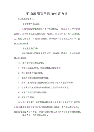 矿山淹溺事故现场处置方案.docx