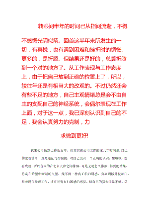 证券公司员工半年度总结.docx