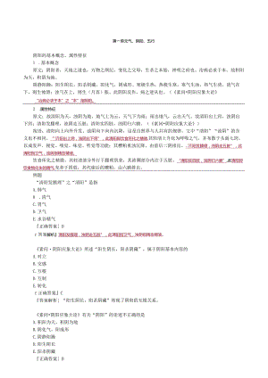 中医内科主治医师资格笔试基础知识考点解析(9)：气阴阳五行.docx