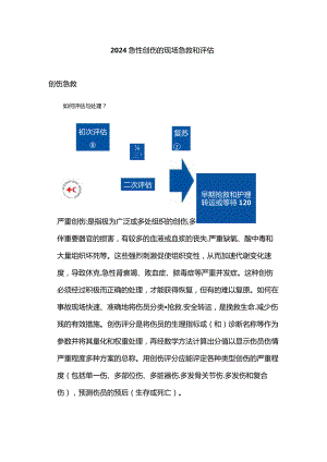 2024急性创伤的现场急救和评估.docx