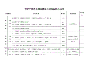 东安市普通话基本普及县域验收指导标准.docx
