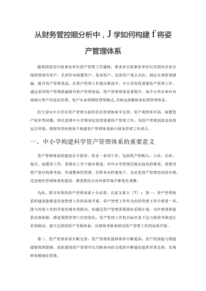 从财务管控视角分析中小学如何构建科学资产管理体系.docx