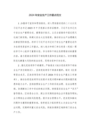 2024年安全生产工作要点范文.docx