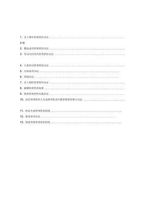 XX集团人力资源制度范文汇总.docx