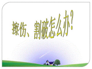 人自然社会22课擦伤,割破了怎么办.ppt