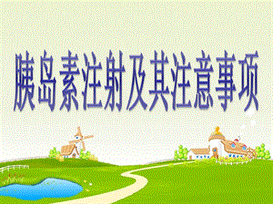 胰岛素笔使用及注意事项.ppt