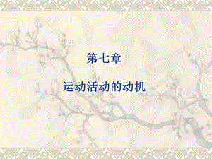 运动心理学第七章运动活动的动机.ppt