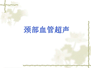 颈部血管超声.ppt