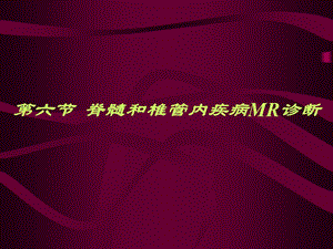 脊髓和椎管内疾病(2学时).ppt.ppt