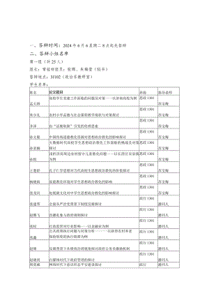 2024届行政管理专业毕业论文答辩小组安排-NakeemCarty.docx