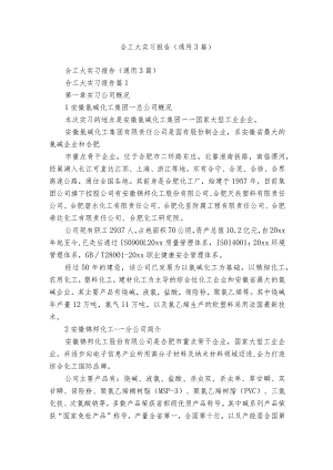 合工大实习报告（通用3篇）.docx