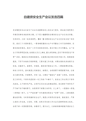 自建房安全生产会议发言四篇.docx