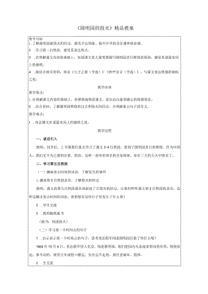 《圆明园的毁灭》精品教案.docx