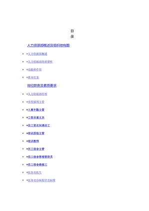 XX酒店人力资源综合管理手册范文.docx