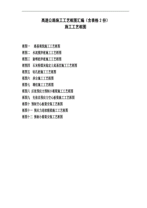 【原创精品】高速公路施工工艺框图汇编（含表格2份） .doc