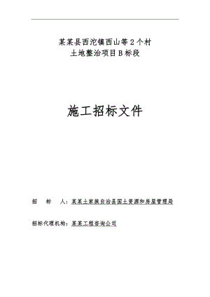 某土地整治项目施工招标文件.doc