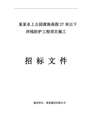 某岸线防护工程项目施工招标文件.doc