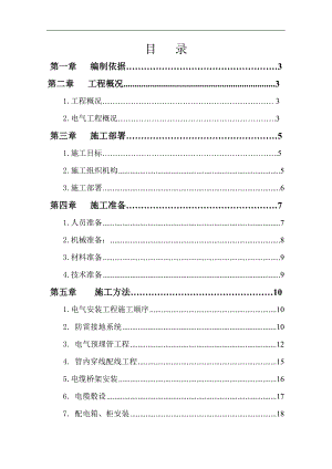 某生活小区电气工程施工方案.doc