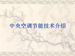中央空调节能技术介绍.ppt
