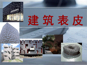 建筑表皮ppt建筑表皮的定义,演变过程,功能及形式表现.ppt
