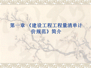 第一章建设工程工程量清单计价规范.ppt
