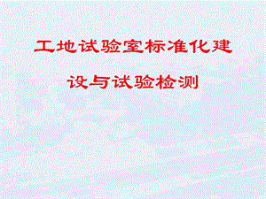 试验室标准化及试验检测1.ppt