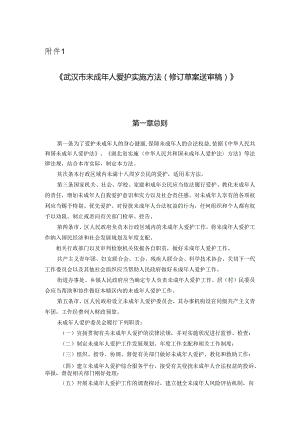 04《武汉市未成年人保护实施办法(修订草案征求意见稿)》定.docx