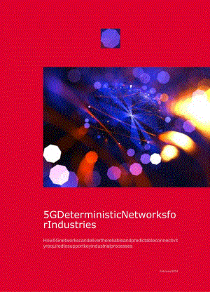 【白皮书市场研报】《5G确定性网络赋能垂直行业白皮书》-英.docx