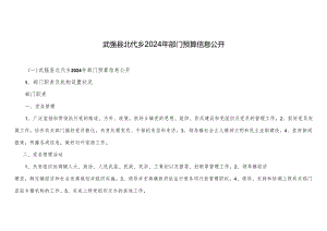 武强县北代乡2024年部门预算信息公开.docx