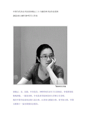 中国当代杰出书法家孙晓云三十八幅经典书法作品赏析.docx