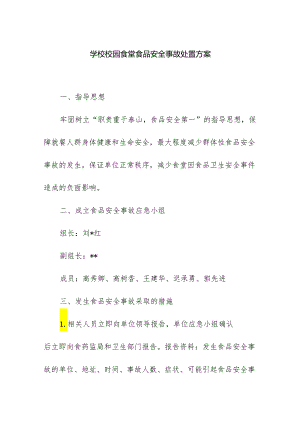 学校校园食堂食品安全事故处置方案.docx