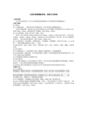 工具式单侧模板安装、拆除施工工艺标准.doc