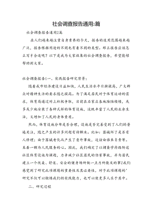 社会调查报告通用2篇.docx