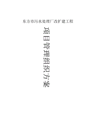 20项目管理组织方案(A4打印).docx