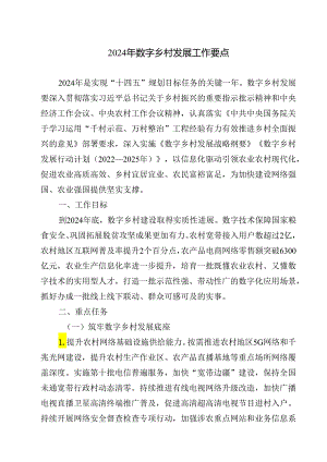 2024年数字乡村发展工作要点.docx