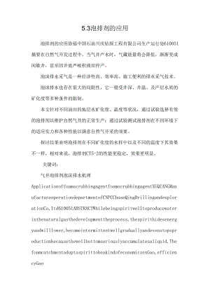 5.3泡排剂的应用.docx