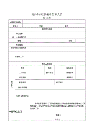 附件2：标准参编单位和人员申请表.docx