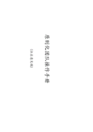 标准团队管理操作手册.docx