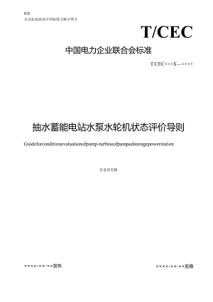 抽水蓄能电站水泵水轮机状态评价导则.docx
