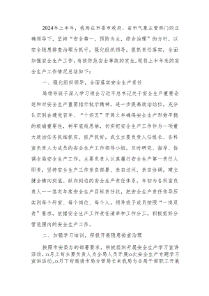 xx市气象局2024年上半年安全生产工作总结.docx