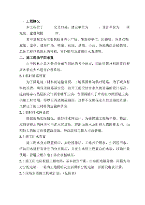 广场园林景观绿化工程施工组织设计.doc