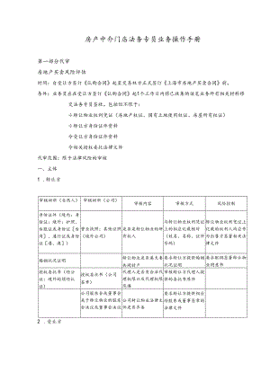 房产中介门店法务专员业务操作手册.docx