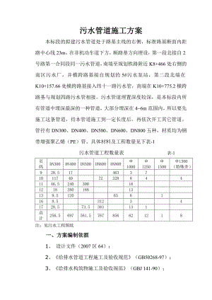 工业区污水管道施工方案.doc