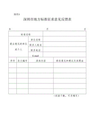 3.深圳市地方标准征求意见反馈表.docx