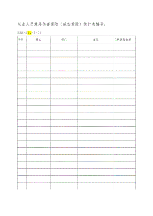 从业人员意外伤害统计表.docx
