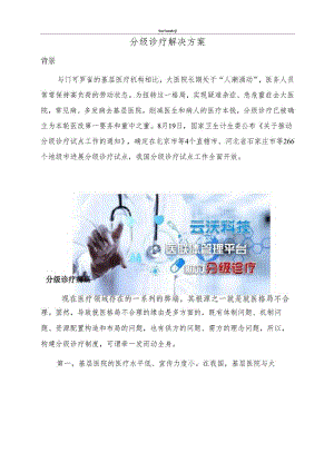 分级诊疗解决方案.docx