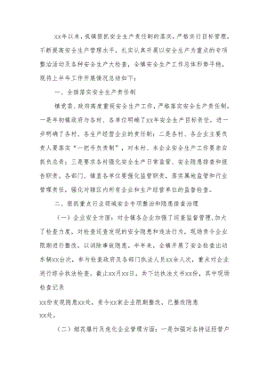 xx镇2024年上半年安全生产工作总结 (5).docx