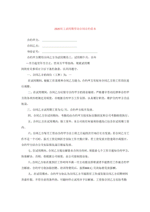 2024员工试用期劳动合同合约例文.docx